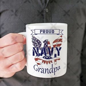 Proud Navy Grandpa Mug